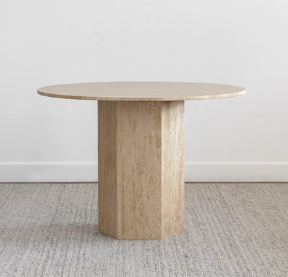 French Travertine Dinning Table