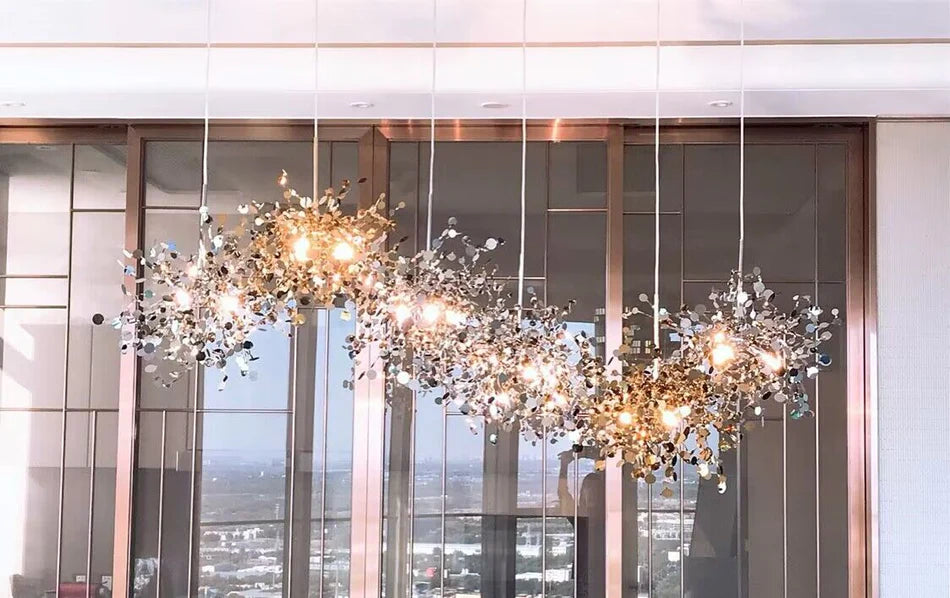 Nordic Modern Creative Fashion Stainless Steel Decorative Chandelier Dining / Living Room / Bar / Cafe