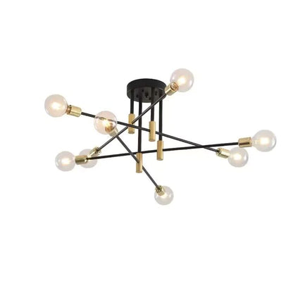 Modern Nordic Creative Glass Ceiling Chandelier Designer 4/6/8 Lights Sputnik Pendant Light For Living Room/Bedroom/Dining Room