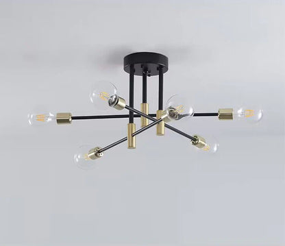 Modern Nordic Creative Glass Ceiling Chandelier Designer 4/6/8 Lights Sputnik Pendant Light For Living Room/Bedroom/Dining Room