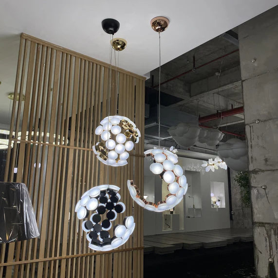 Designer Model Minimalist Irregular Sphere Art Pendant Chandelier for Living Room/Home Office