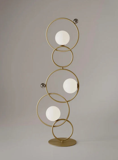 Modern Creative 5-Ring Glass Ball Floor Lamp