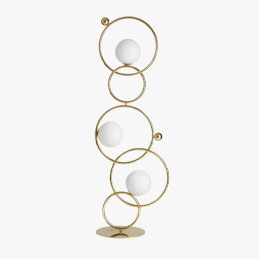 Modern Creative 5-Ring Glass Ball Floor Lamp