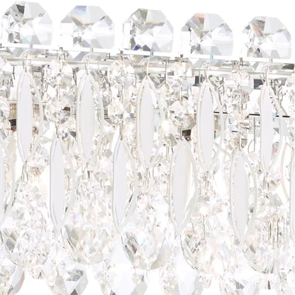 Light Luxury Crystal Beads Drum Collection Flush Mounted/Rectangle/Round Chandelier