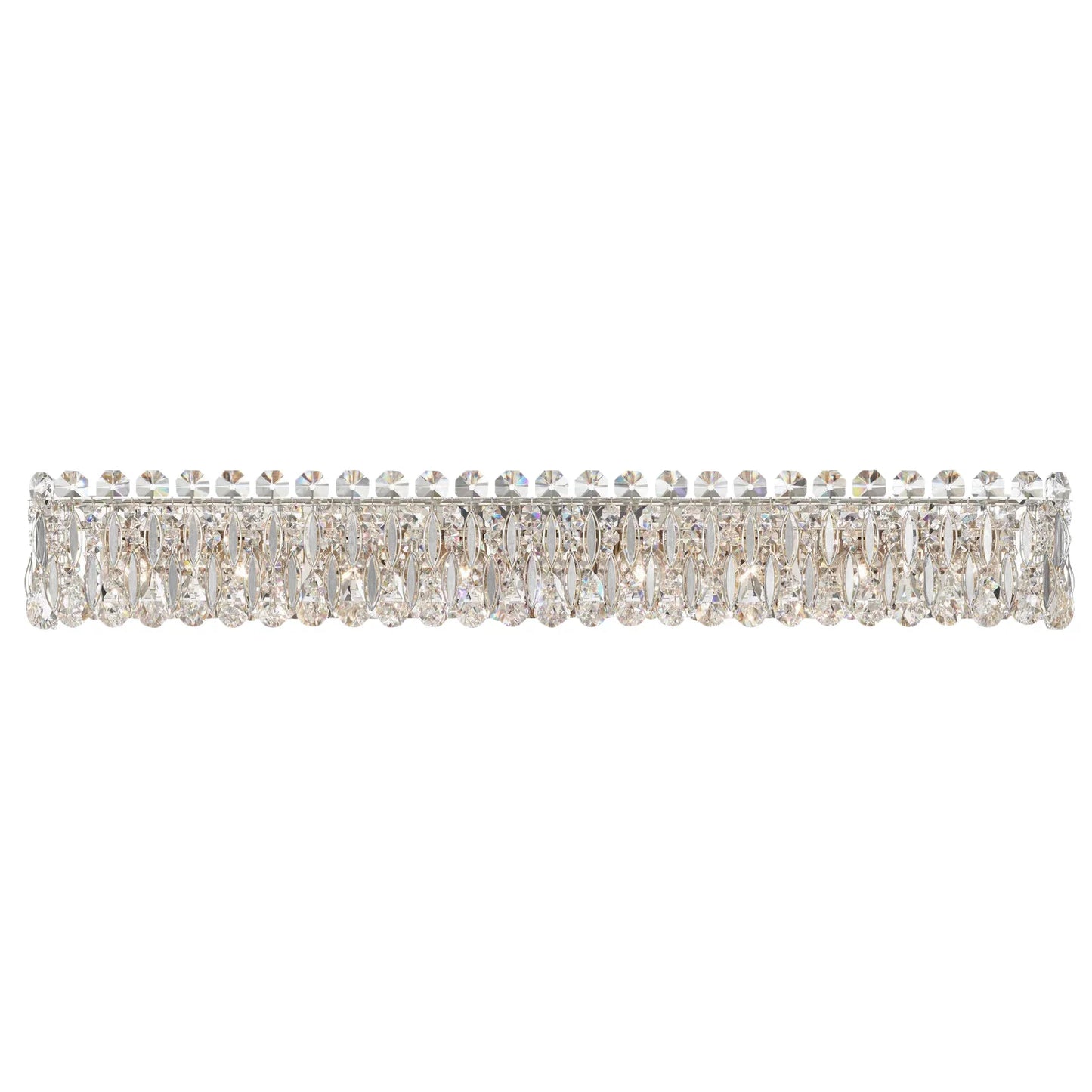 Light Luxury Crystal Beads Drum Collection Flush Mounted/Rectangle/Round Chandelier