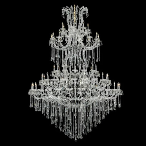 Traditional Clear White Candle Crystal Chandelier for Staircase/Foyer/Living Room/Villa