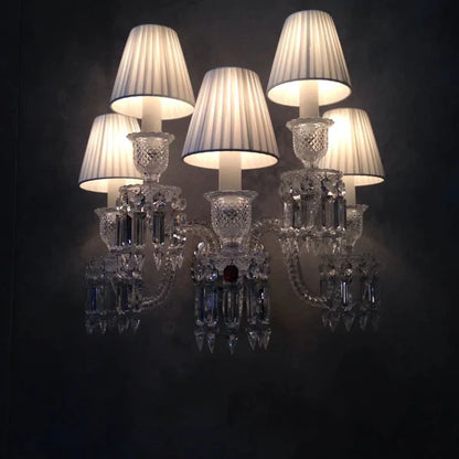 Luxury 5-Candle Light Crystal Wall Lamp