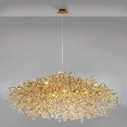 New Modern Light Luxury Branch Crystal Chandelier for Dining /Living Room