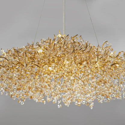 New Modern Light Luxury Branch Crystal Chandelier for Dining /Living Room