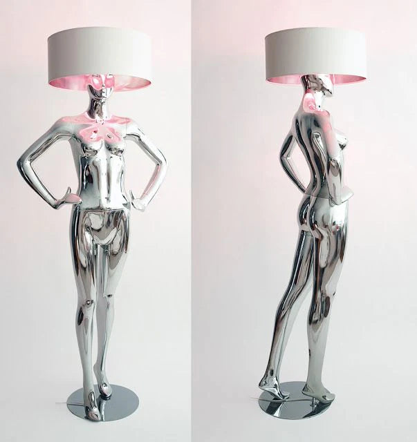 Male and Female Mannequin Floor Lamp