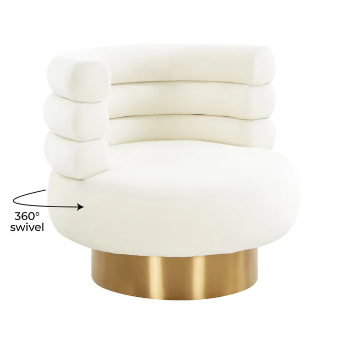 Modern Velvet Swivel Sofa Chair