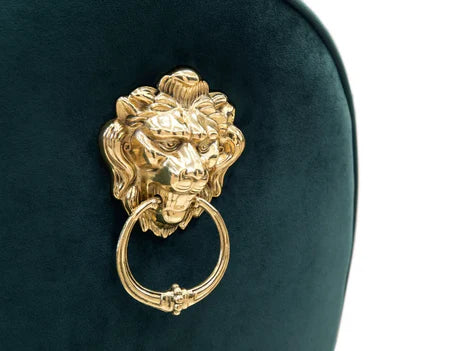 Luxury Gold Finish Lion Head Dining Chair