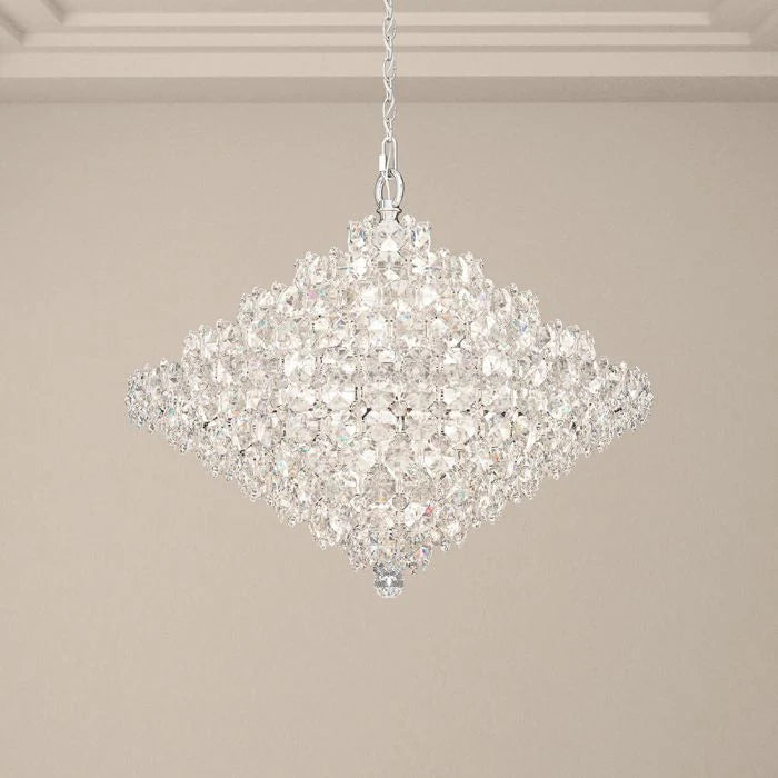 Aesthetic Luxury Conical Crystal Chandelier for Living/Dining Room/Foyer/Hallway/Kitchen Island