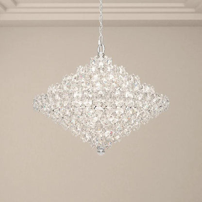 Aesthetic Luxury Conical Crystal Chandelier for Living/Dining Room/Foyer/Hallway/Kitchen Island