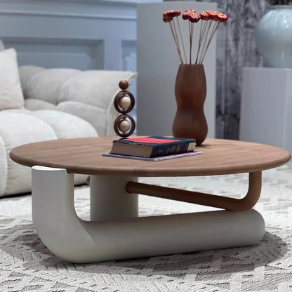 Modern French Cream Style Round Coffee Table