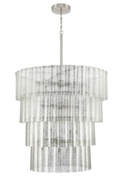 Modern Light Luxury 3/4-layer Round Glass Chandelier