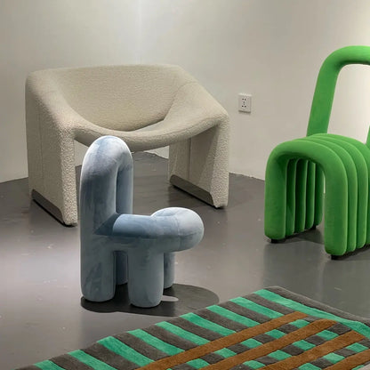 Irregular Tube Art Chair