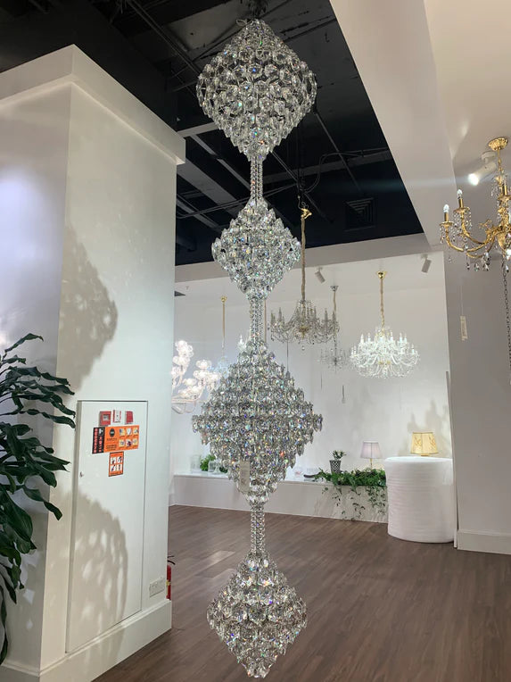 Luxury Three/Four Cone Crystal Chandelier for Staircase/Foyer/Hotel