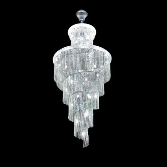 Extra Large Spiral Crystal Chandelier for Staircase/Foyer/Living room