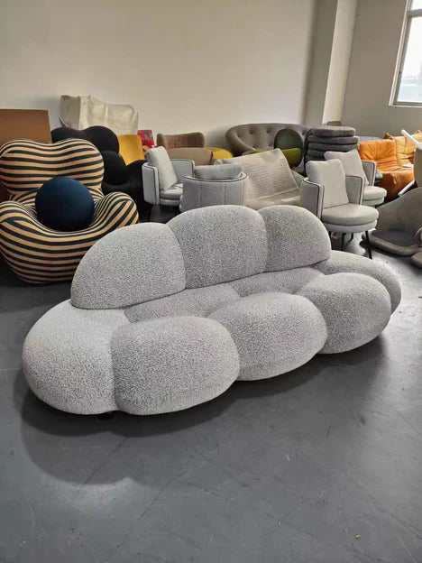 Modern Fluff Velvet Sofa for Living Room/Bedroom