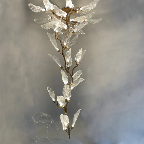 Creative Bionic Resin Leaves Chandelier for Living Room/Dining Room/Staircase