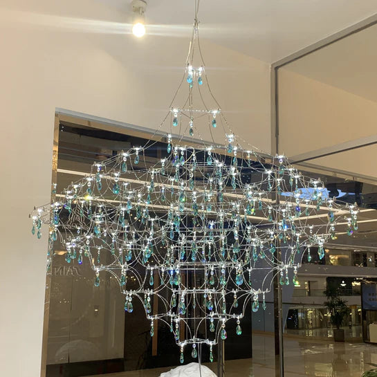 Modern Art Design Firefly Classical Green Crystal Chandelier