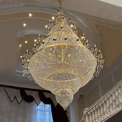 Luxury Multi-tiered Crystal Chandelier for Hotel/Restaurant/Staircase/Foyer