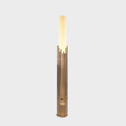 Modern Metal Cylinder Dolomite Floor Lamp