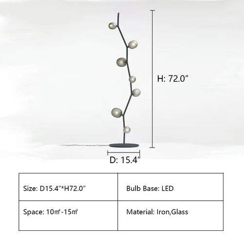 Nordic Tree Branch Model Ideas Soft Atmosphere Floor Lamp/Table Lamp for Bedroom/Living Room