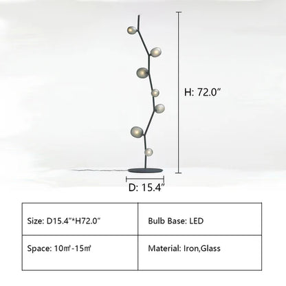 Nordic Tree Branch Model Ideas Soft Atmosphere Floor Lamp/Table Lamp for Bedroom/Living Room