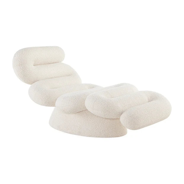 Modern Wavy Tube Lounge Chair