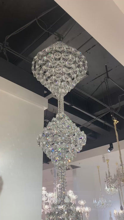 Luxury Three/Four Cone Crystal Chandelier for Staircase/Foyer/Hotel