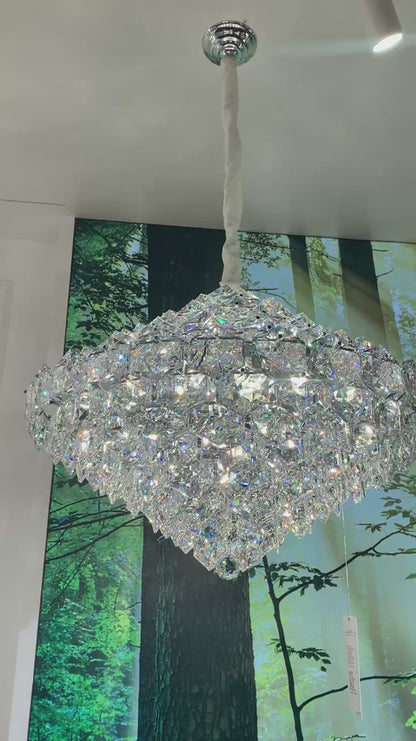 Luxury Cone Crystal Chandelier for Living Room/Bedroom/Bathroom