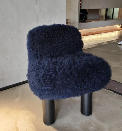 Long Fluff Fleece Lounge Chair