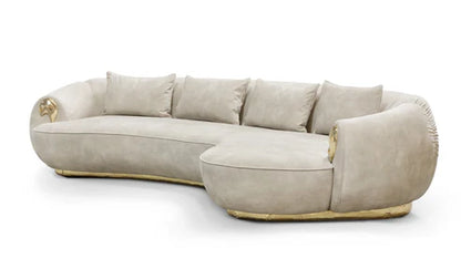 Luxury Creame Curved Sofa