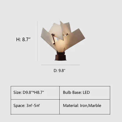 Designer Model Art Marble Table Lamp/Floor Lamp for Study/Bedroom/Living Room