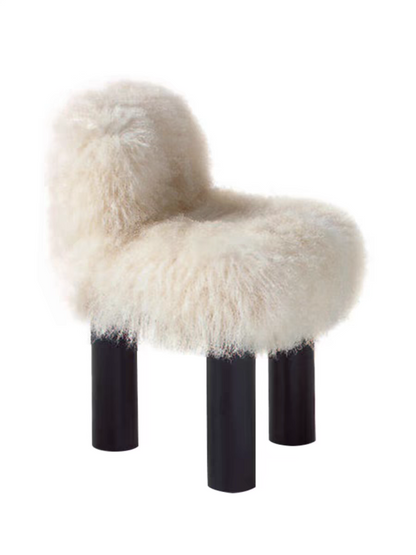 Long Fluff Fleece Lounge Chair