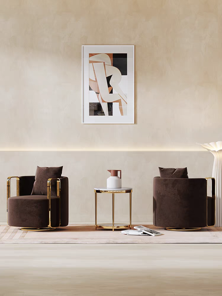 Modern Italian Single Swivel Chair