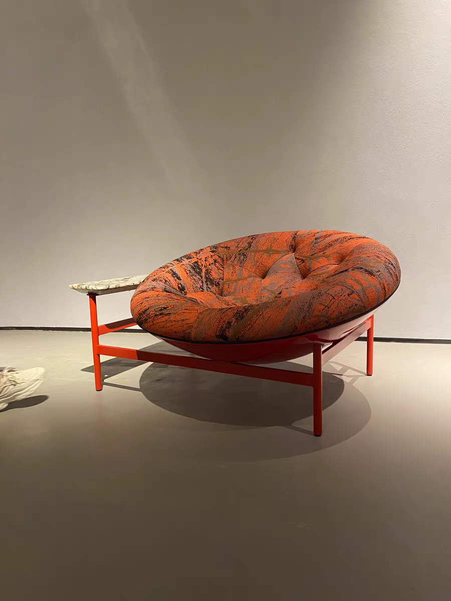 Modern Italian Round Lounge Chair