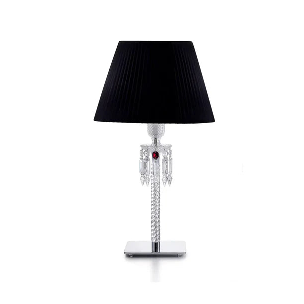 Luxury Black/White Lampshade Crystal Table Lamp