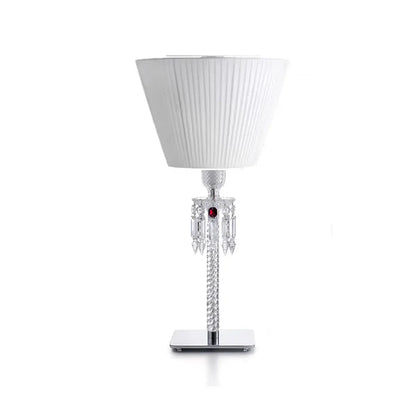 Luxury Black/White Lampshade Crystal Table Lamp