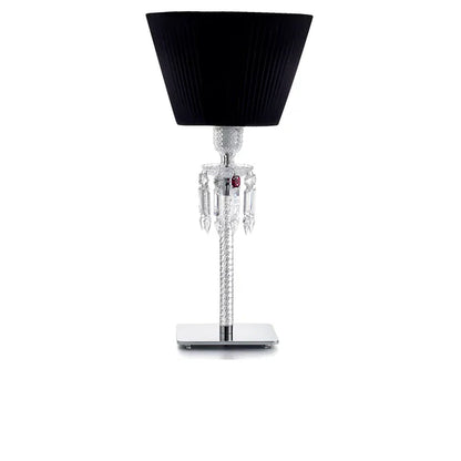 Luxury Black/White Lampshade Crystal Table Lamp