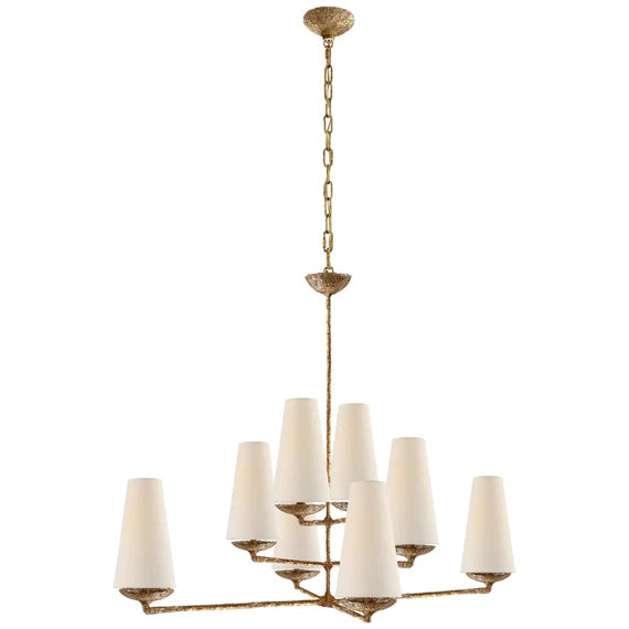 Vertical Chandelier/Wall Light in Bronze/Black/White Finish Color