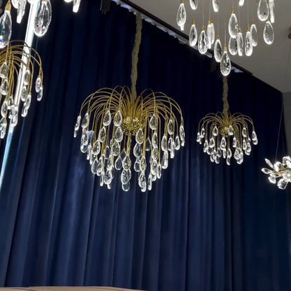 Modern Fortune Tree Crystal Chandelier for Low-ceiling