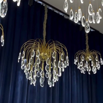 Modern Fortune Tree Crystal Chandelier for Low-ceiling