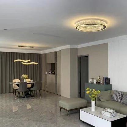 Modern Round Crystal Ceiling Chandelier For Living Room/Dining Room