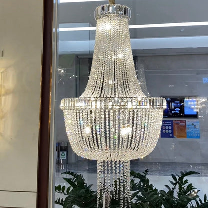 Luxury Modern Empire Crystal Chandelier For Foyer Entryway/ Living Room