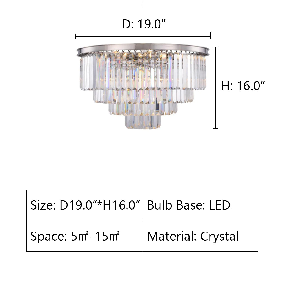 3Tier: D19.0"*H16.0" chandelier,chandeliers,crystal,extra large,large,big,round,huge,oversized,multi-tier,multi-layer,layers,tiers,luxury,light luxury,crystal,flush mount,ceiling,chain,candle
