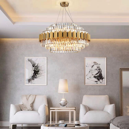 Modern Crystal Chandelier Luxury Living/ Dining Room Ceiling Light Fixture Elegant Bedroom Lamp Villa Hall Decoration Light