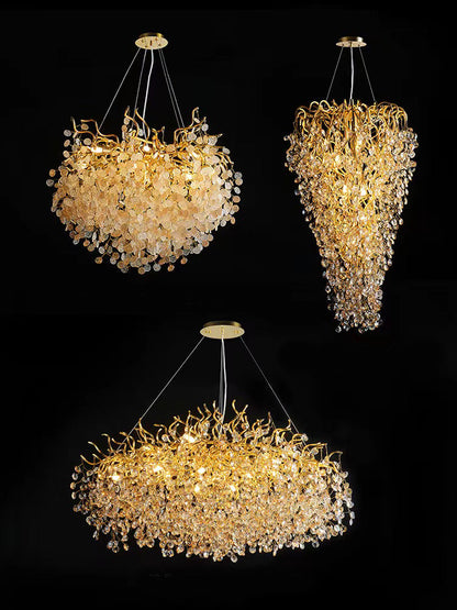 New Modern Light Luxury Branch Crystal Chandelier for Dining /Living Room